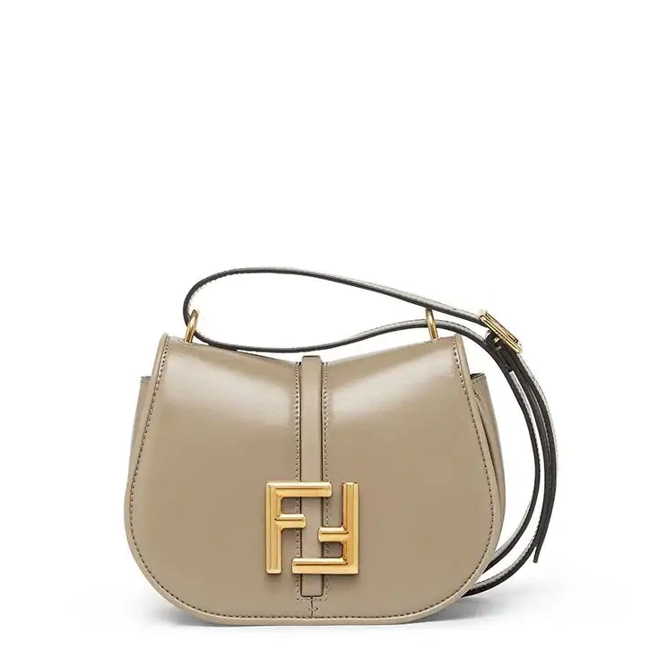 Cheap HOT C'mon Fendi In Calf Leather Bag Grey Mini 0518